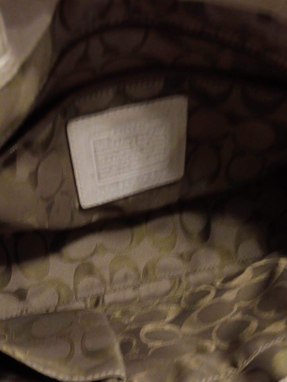 Vintage Coach Straw & White Leather Hampton Basket Tote (Style 4419) - Picture 3 of 8